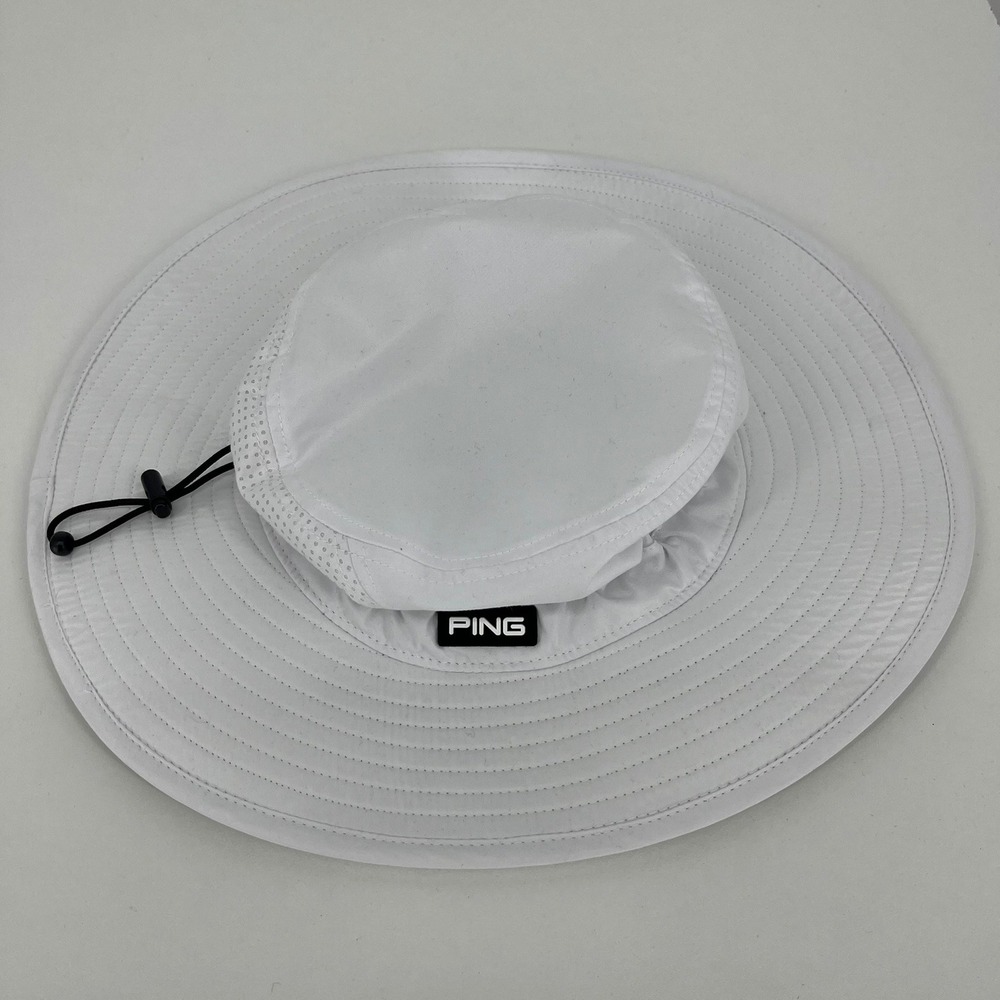 PING Boonie Golf Hat White SensorCool Wide Brim Sun Hat New NWT